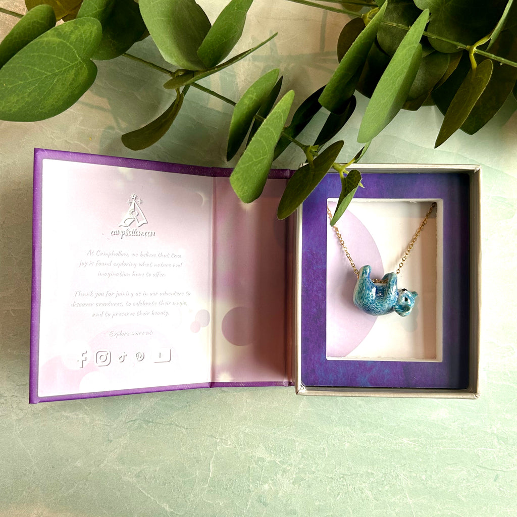 Galaxy Bear Koala Charm Necklace - Freshie & Zero Studio Shop