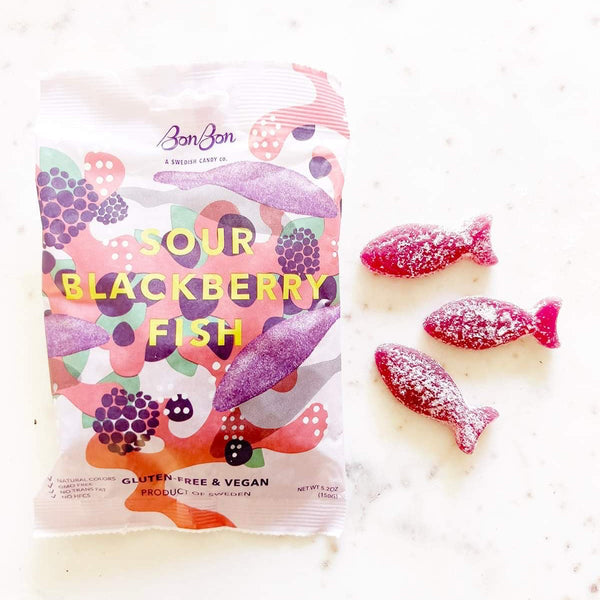 Sour Blackberry Swedish Fish by Bonbon NYC - Freshie & Zero Studio Shop