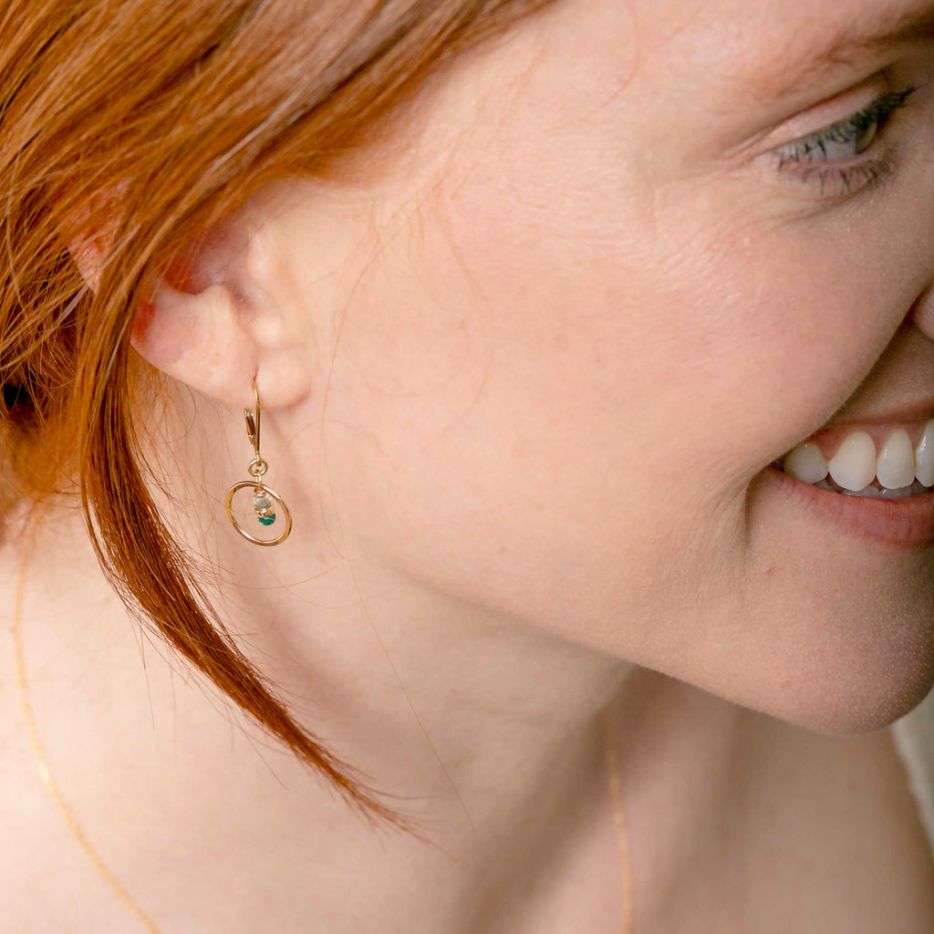 seedling leaf earrings - Freshie & Zero Studio Shop