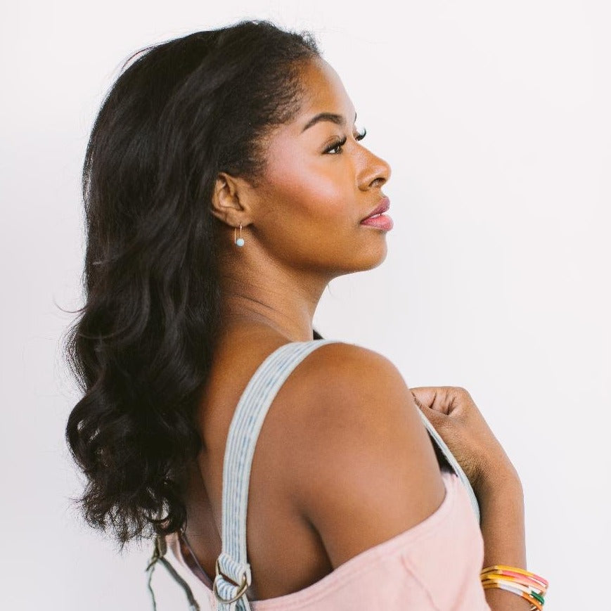 Gold Dainty Dot Earrings | Winter - Freshie & Zero Studio Shop