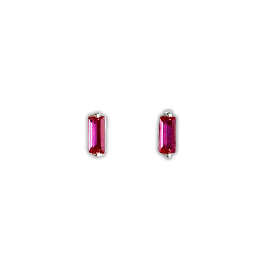 Tiny Baguette Stud Earrings - Freshie & Zero Studio Shop