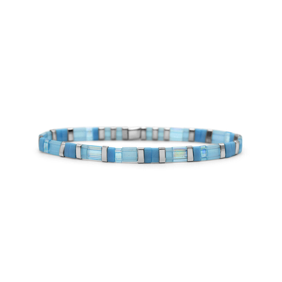 Healing Stone Bracelet Set: Aquamarine - Freshie & Zero Studio Shop