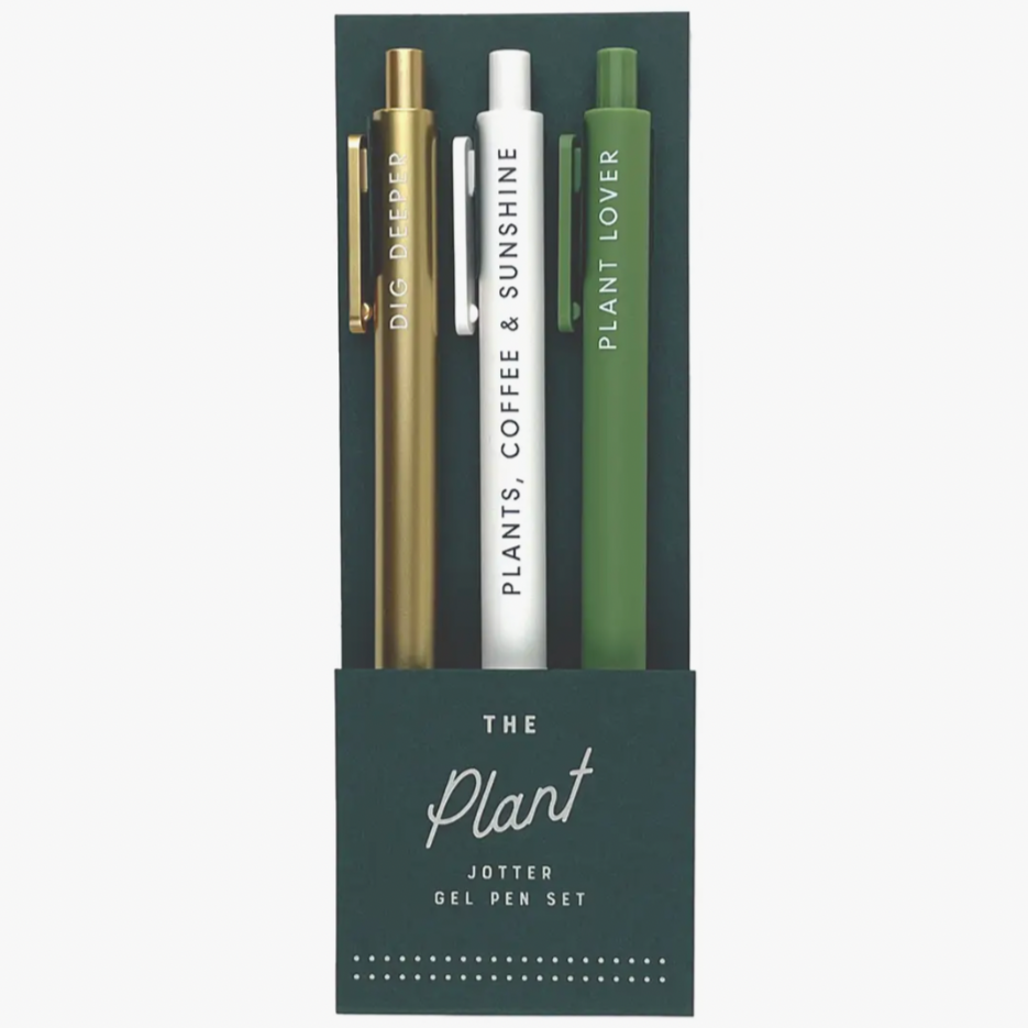 Plant - Pack of 3 Gel Pens - Freshie & Zero Studio Shop