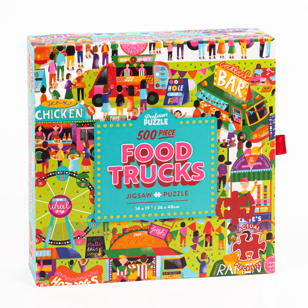 Food Trucks Jigsaw Puzzle - 500 Pieces - Freshie & Zero Studio Shop