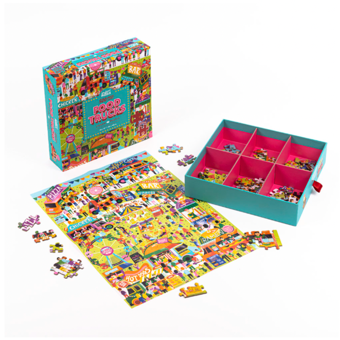 Food Trucks Jigsaw Puzzle - 500 Pieces - Freshie & Zero Studio Shop