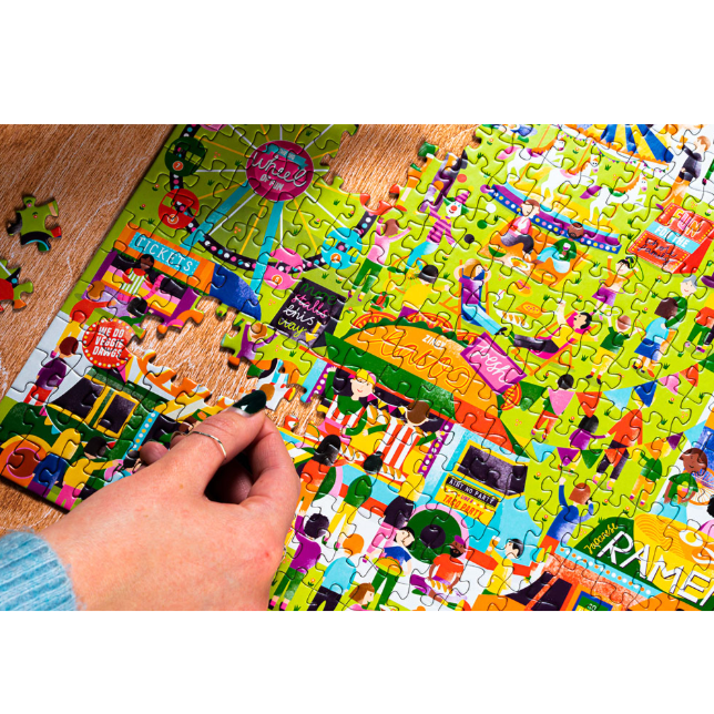 Food Trucks Jigsaw Puzzle - 500 Pieces - Freshie & Zero Studio Shop