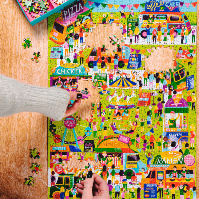 Food Trucks Jigsaw Puzzle - 500 Pieces - Freshie & Zero Studio Shop
