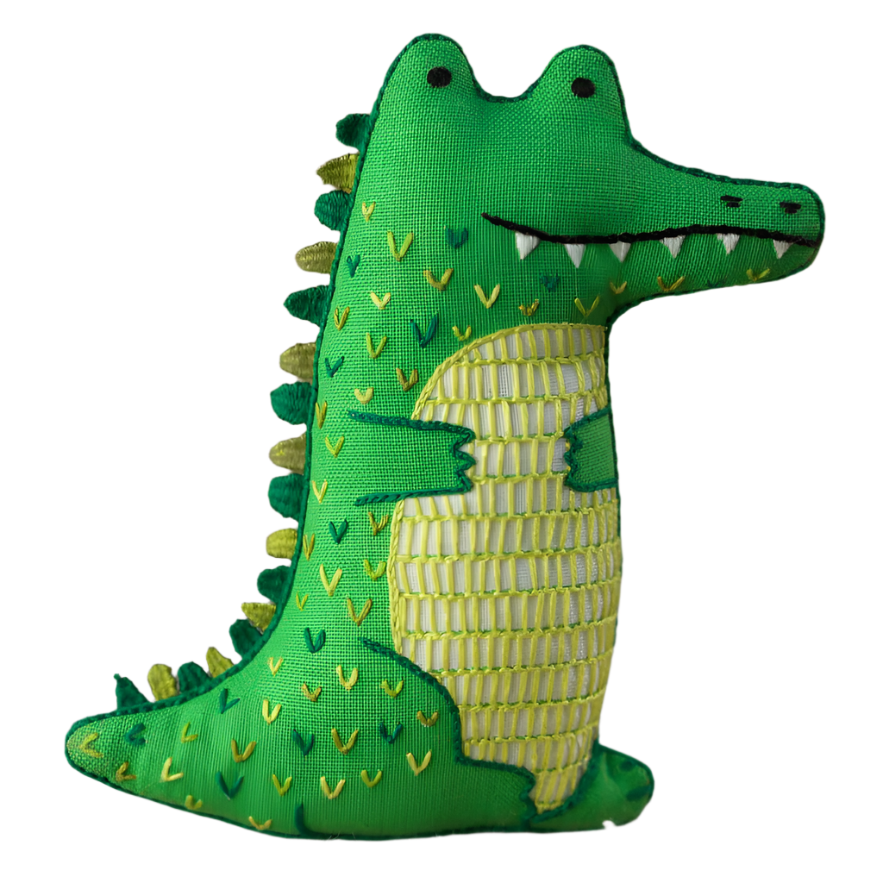 Embroidery Mini Plush Kit, Alligator | Level 2 - Freshie & Zero Studio Shop