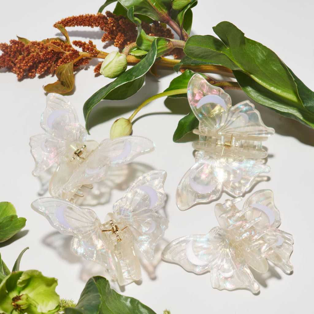 Satin Moth Mini Hair Claw - Freshie & Zero Studio Shop