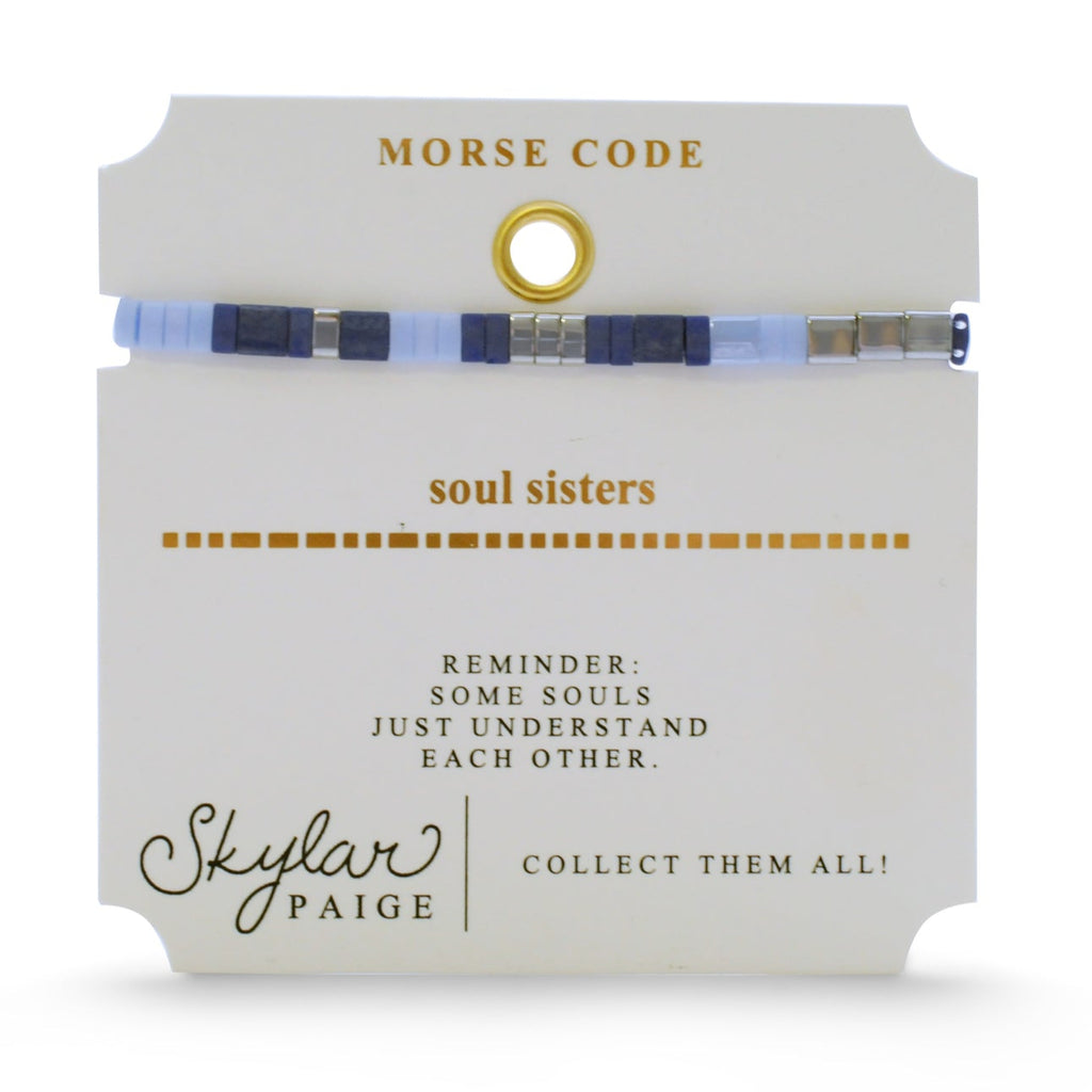Soul Sisters: Morse Code Tila Bracelet - Freshie & Zero Studio Shop