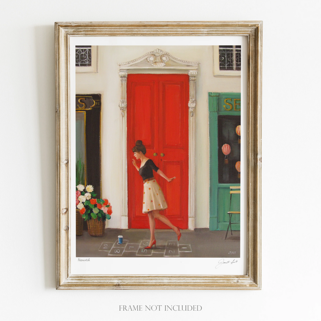 Janet Hill Art Print: Hopscotch 11"x14" - Freshie & Zero Studio Shop