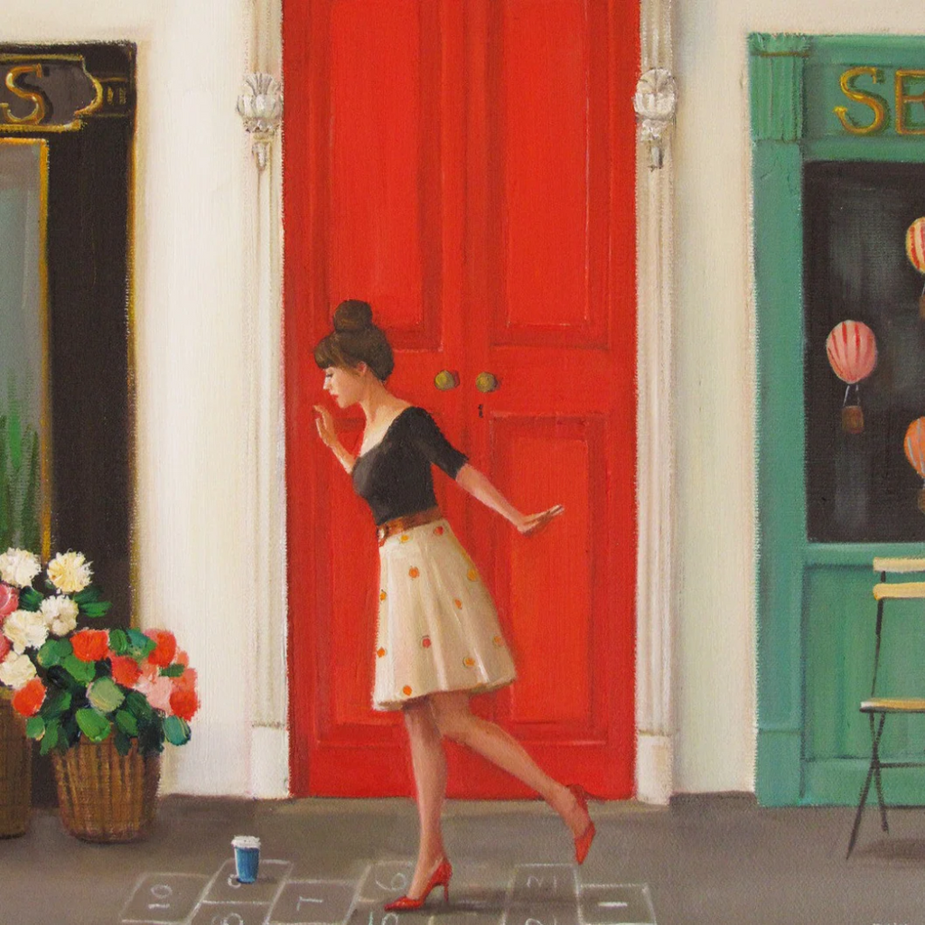 Janet Hill Art Print: Hopscotch 11"x14" - Freshie & Zero Studio Shop