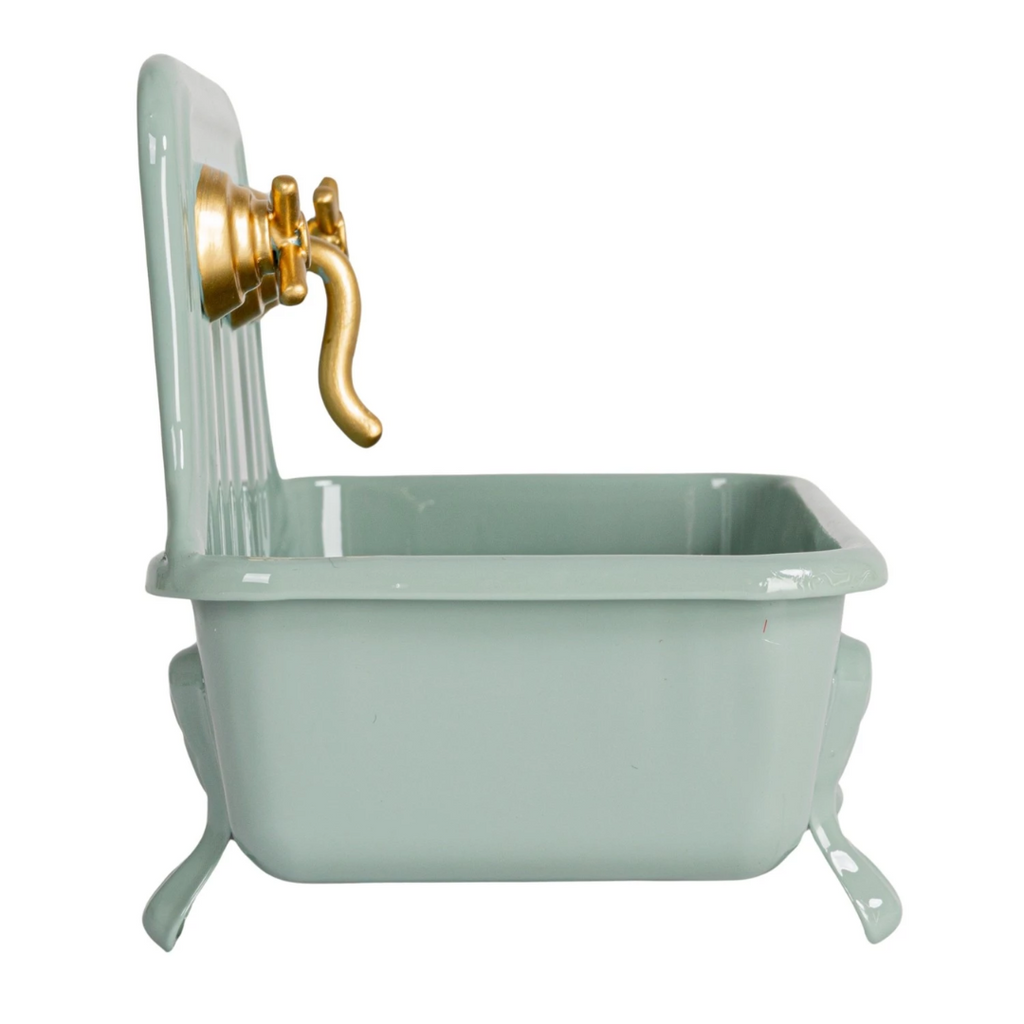 Mini Metal Sink Soap Dish - Grey/Blue - Freshie & Zero Studio Shop