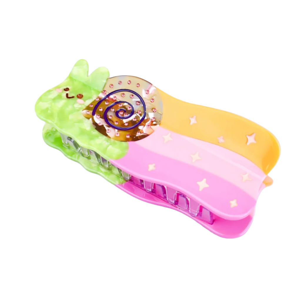 Rainbow Snail Sparkle Hair Claw - Freshie & Zero Studio Shop