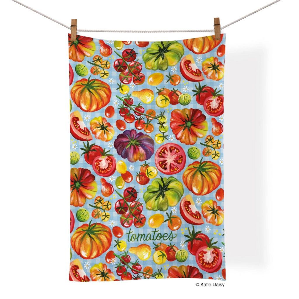 Tomatoes Cotton Tea Towel by Werkshoppe - Freshie & Zero Studio Shop
