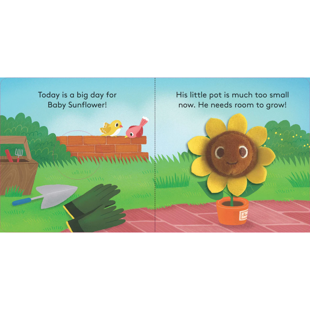 Baby Sunflower Finger Puppet Board Book - Freshie & Zero Studio Shop