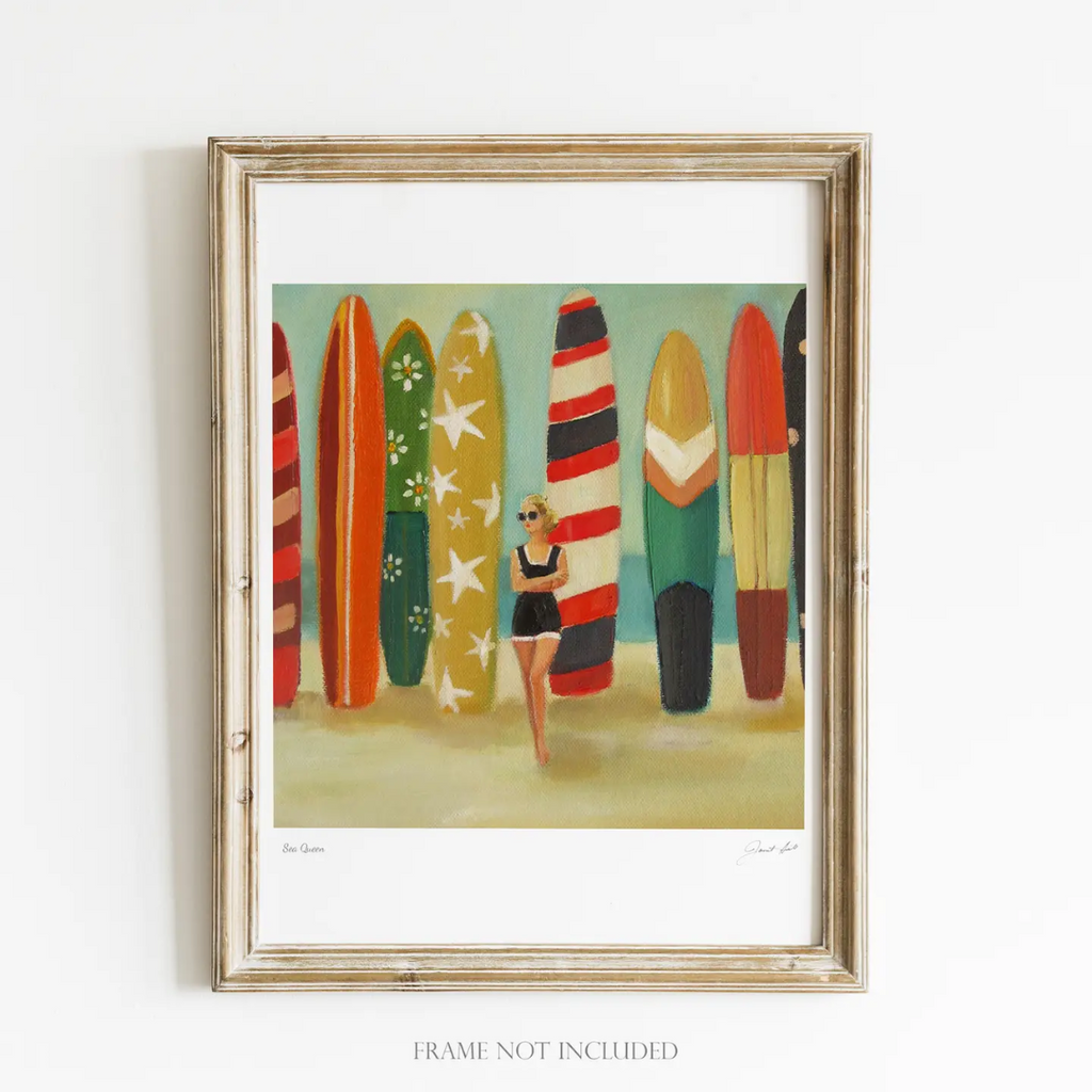 Janet Hill Art Print: Sea Queen - 8.5" X 11" - Freshie & Zero Studio Shop