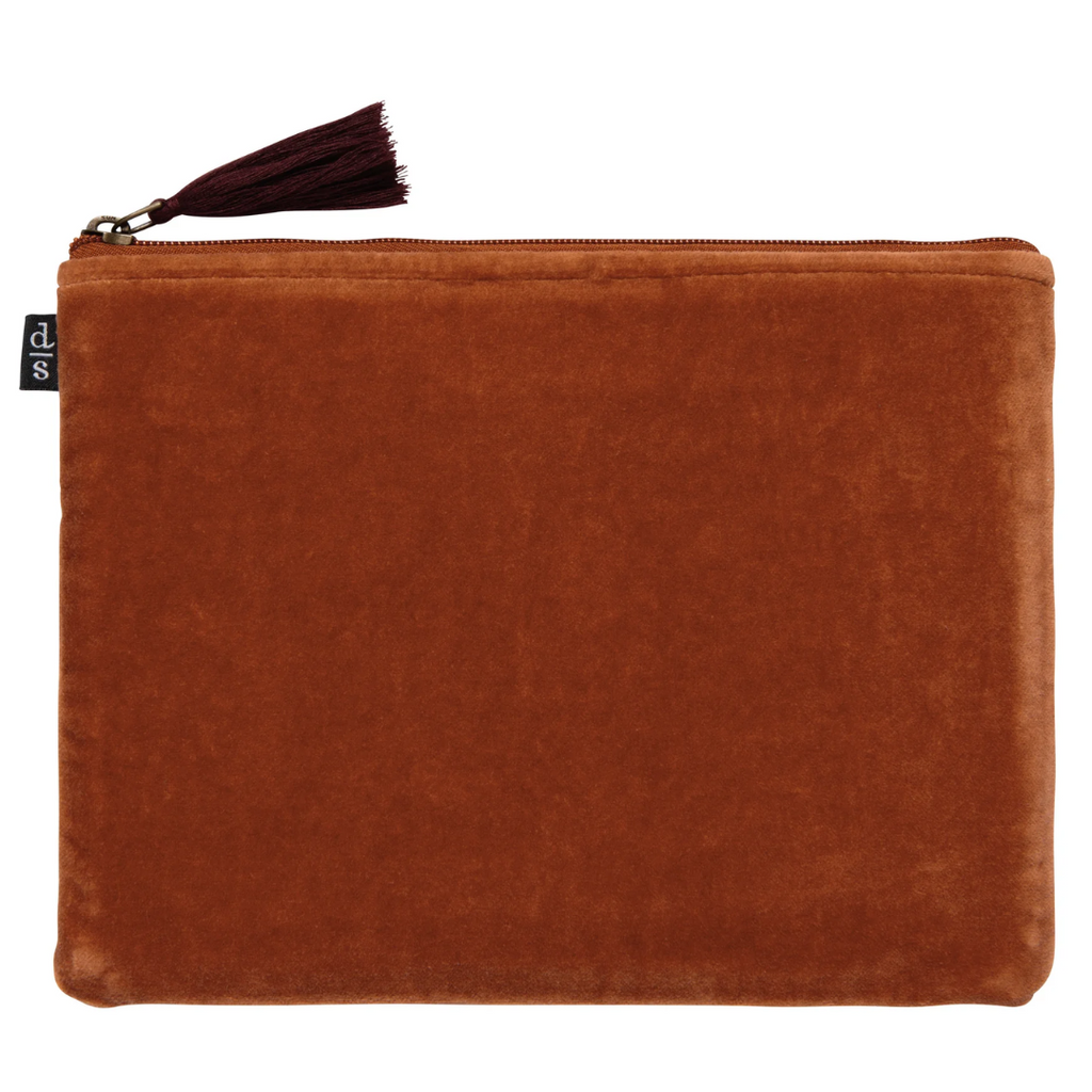 Folktale Embroidered Large Flat Pouch - Freshie & Zero Studio Shop