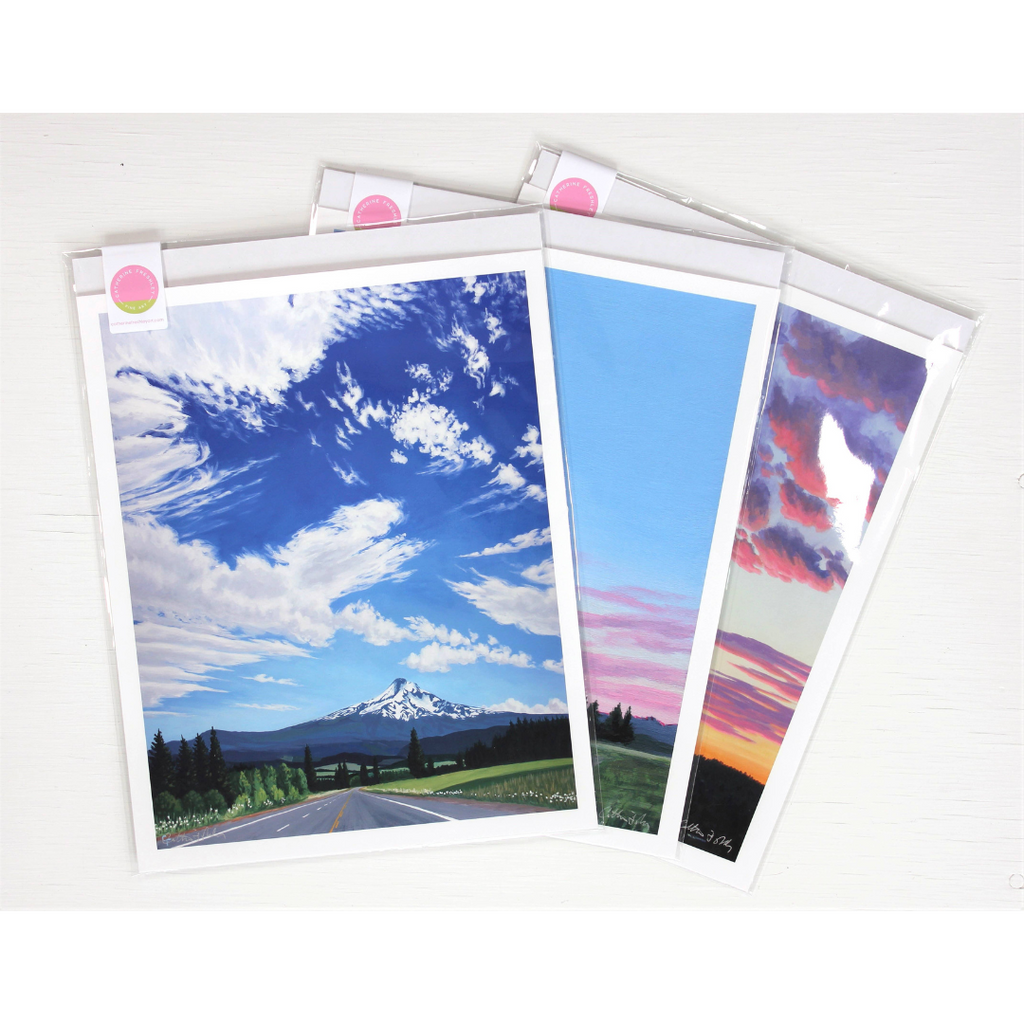 Idyllic Summer Evening Landscape - Catherine Freshley Art Print: 11" x 14" - Freshie & Zero Studio Shop