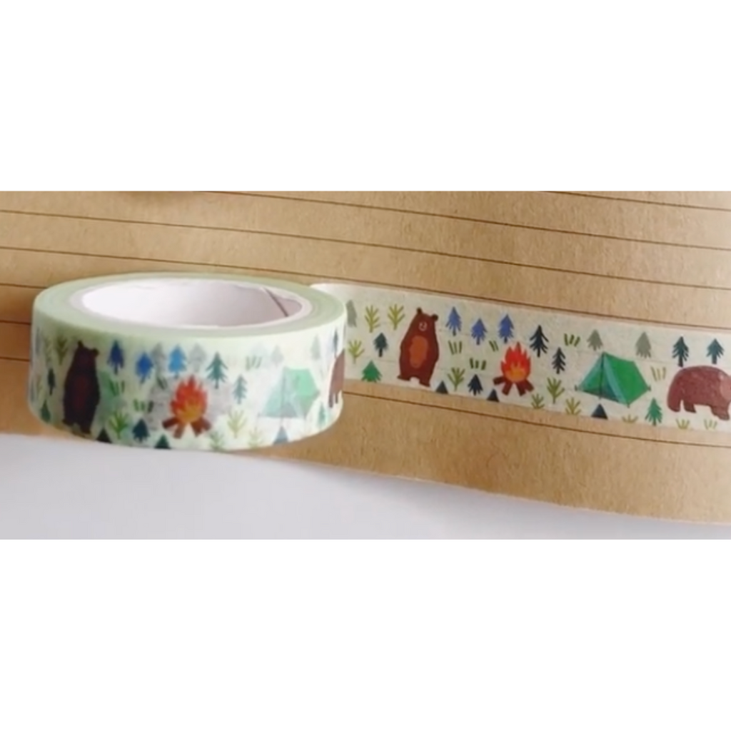Washi Tape: Camping in the Woods - Freshie & Zero Studio Shop