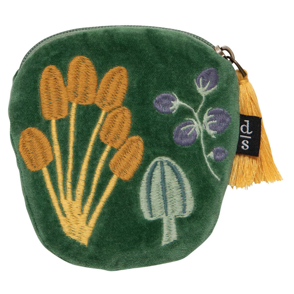 Wildgrove Embroidered Coin Purse by Danica - Freshie & Zero Studio Shop