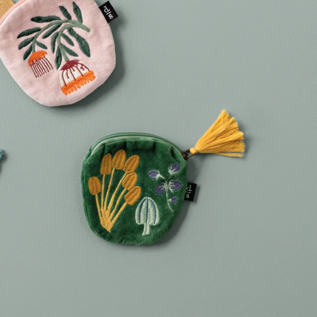 Wildgrove Embroidered Coin Purse by Danica - Freshie & Zero Studio Shop