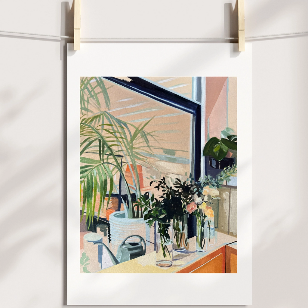 Anissa Riviere 8x10 Signed Art Print: Brooklyn Plant Shop - Freshie & Zero Studio Shop