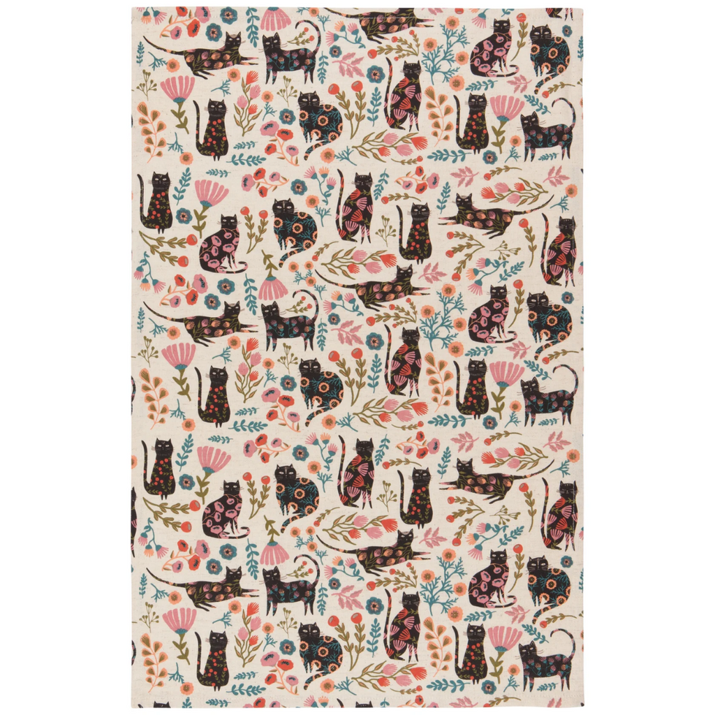 Catbloom Cotton Blend Dishtowel - Set of 2 - Freshie & Zero Studio Shop
