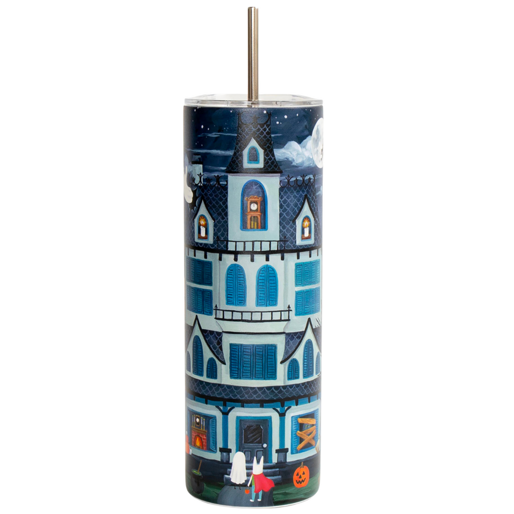 Haunted House Travel Tumbler by 1canoe2 - Freshie & Zero Studio Shop