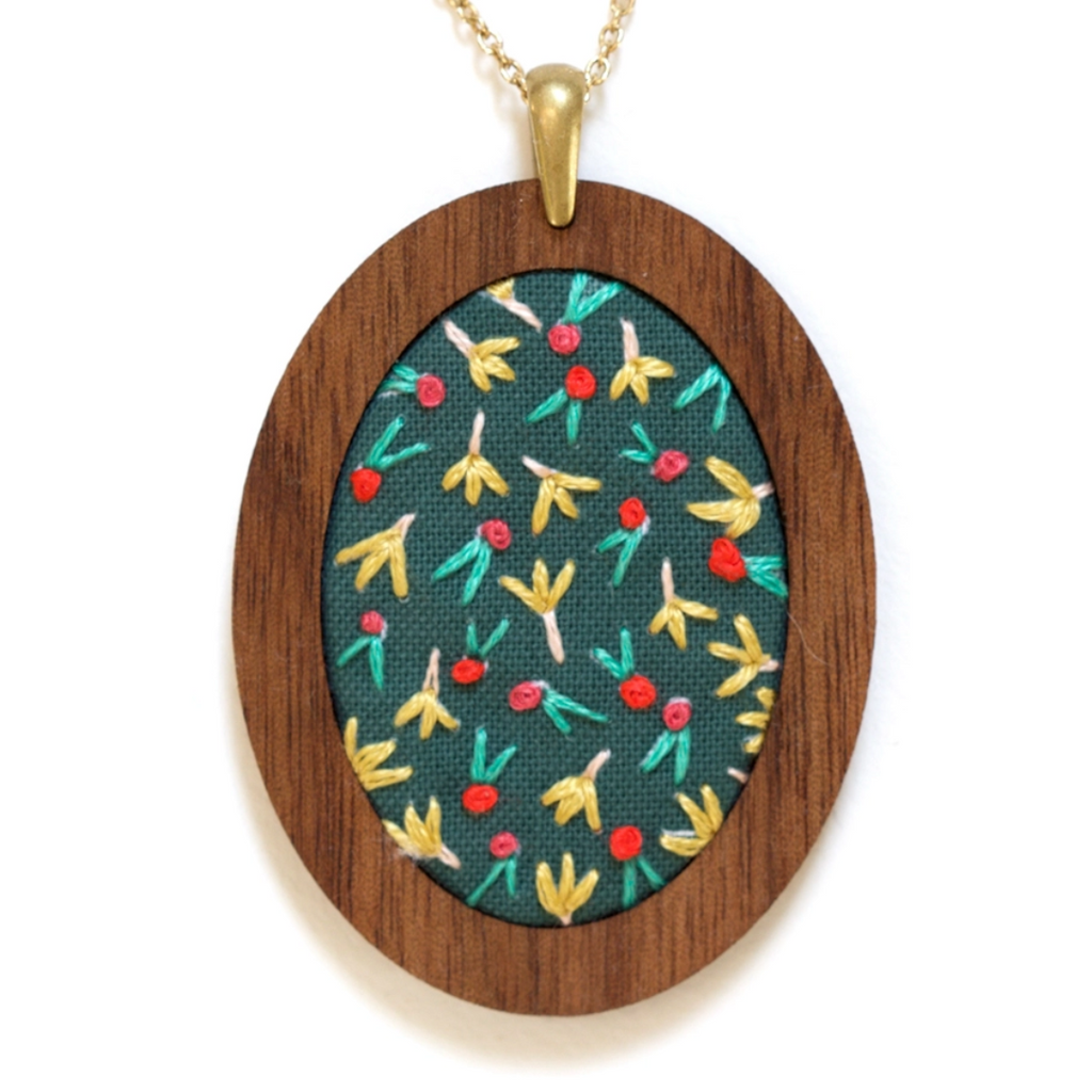 Embroidery Pendant Kit: Fruity | Beginner - Freshie & Zero Studio Shop