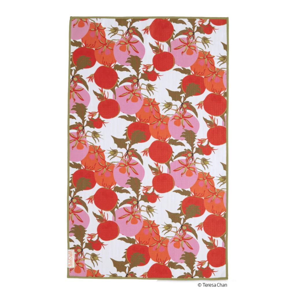Heirloom Tomatoes Microfiber Dishtowel by Werkshoppe - Freshie & Zero Studio Shop