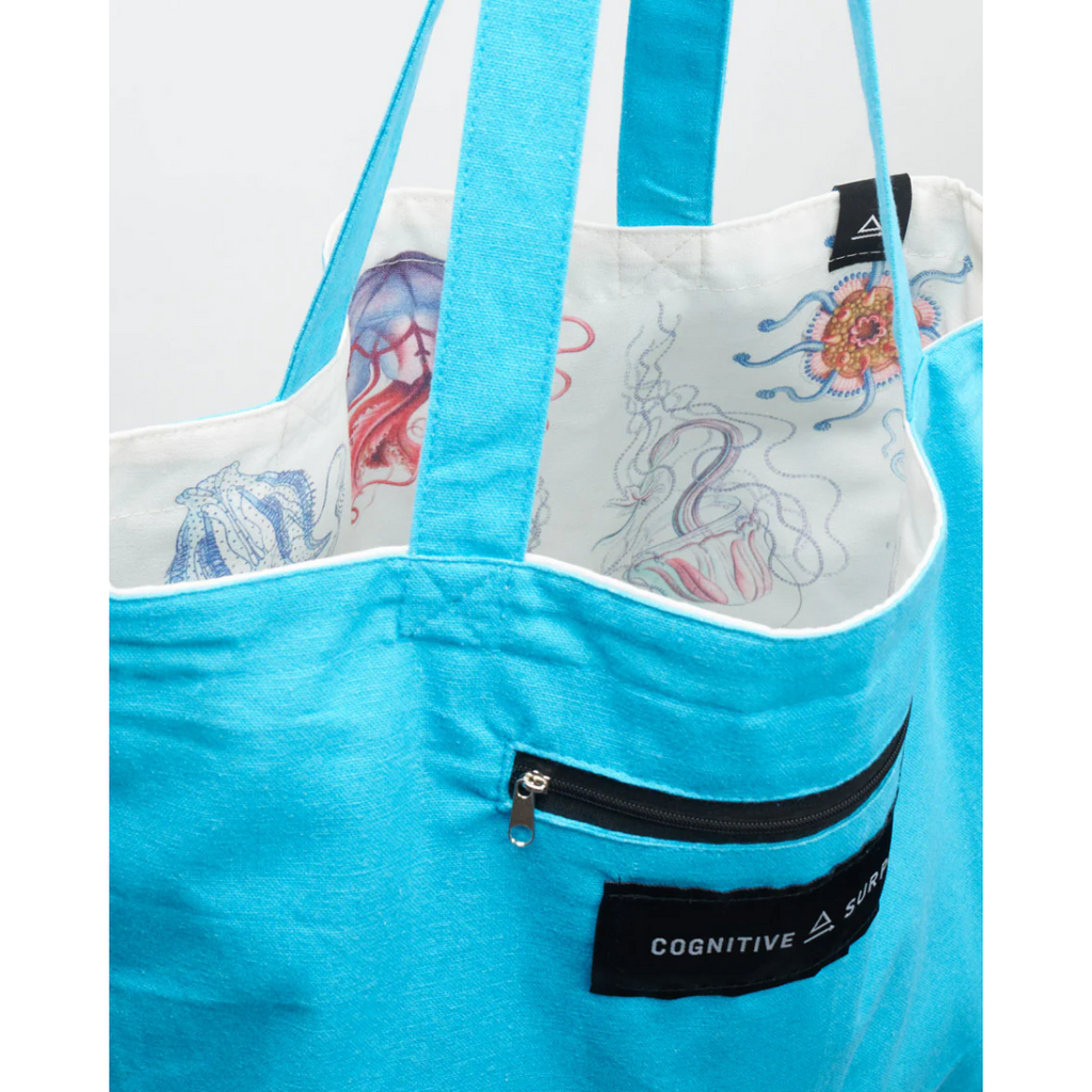 Haeckel Jellyfish Reversible Canvas Tote Bag - Freshie & Zero Studio Shop