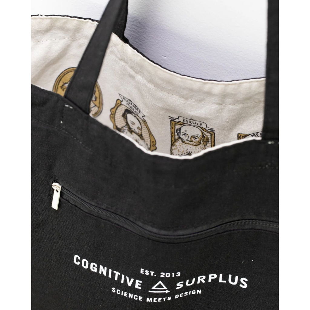 Great Beards of Science Reversible Canvas Tote Bag - Freshie & Zero Studio Shop