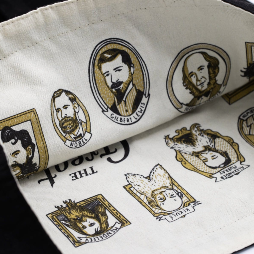 Great Beards of Science Reversible Canvas Tote Bag - Freshie & Zero Studio Shop