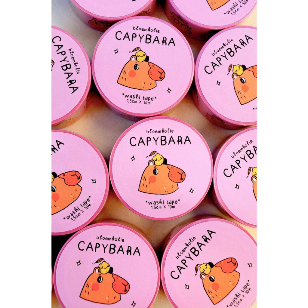 Capybara Cuties Washi Tape - Freshie & Zero Studio Shop