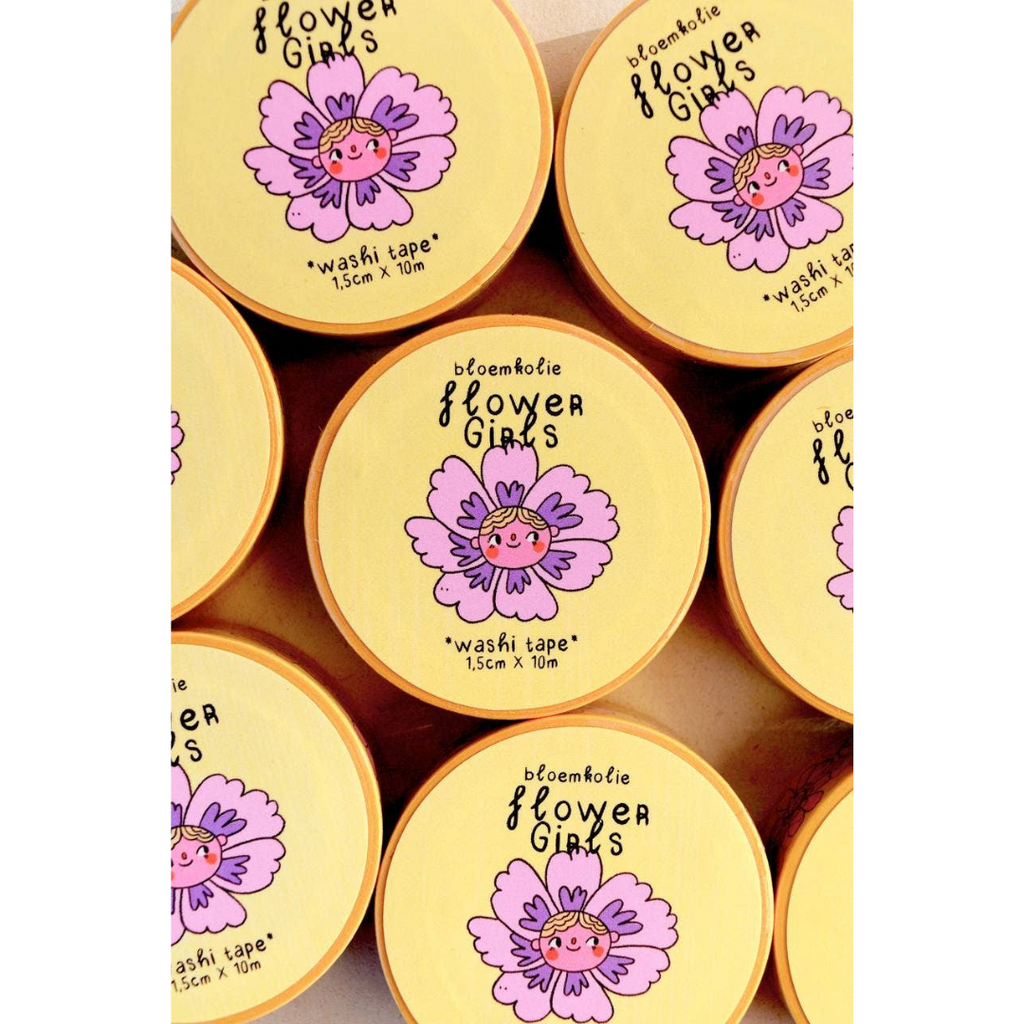 Flower Girls Washi Tape - Freshie & Zero Studio Shop