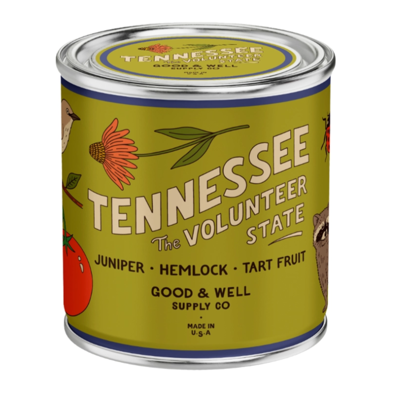 Tennessee State Soy Candle by Good & Well Supply - Freshie & Zero Studio Shop