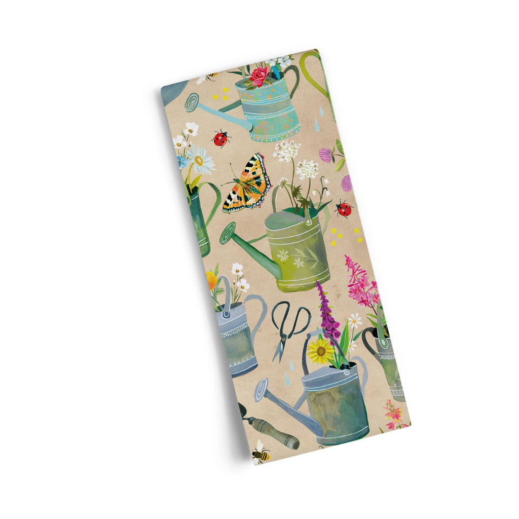 Watering Can Cotton Tea Towel by Katie Daisy - Freshie & Zero Studio Shop