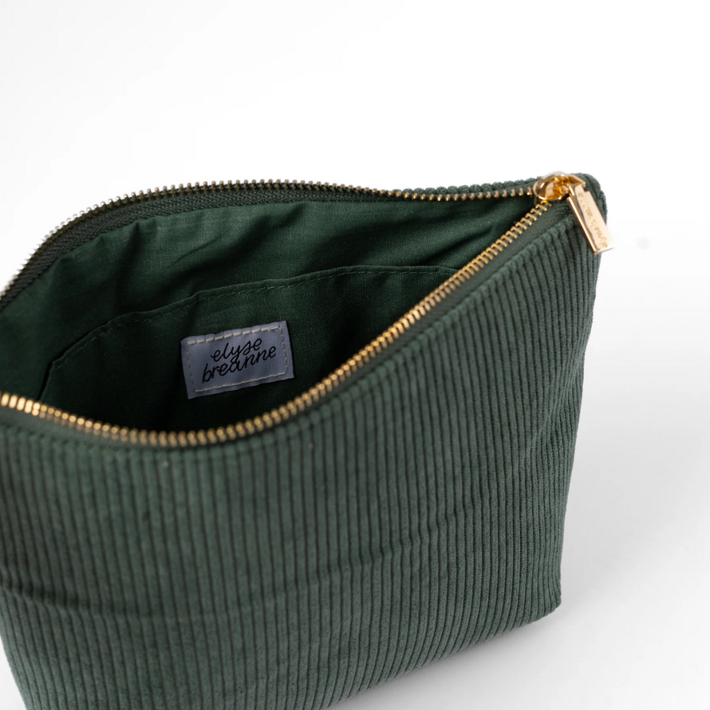 Corduroy Carry-All Pouch - Jade - Freshie & Zero Studio Shop