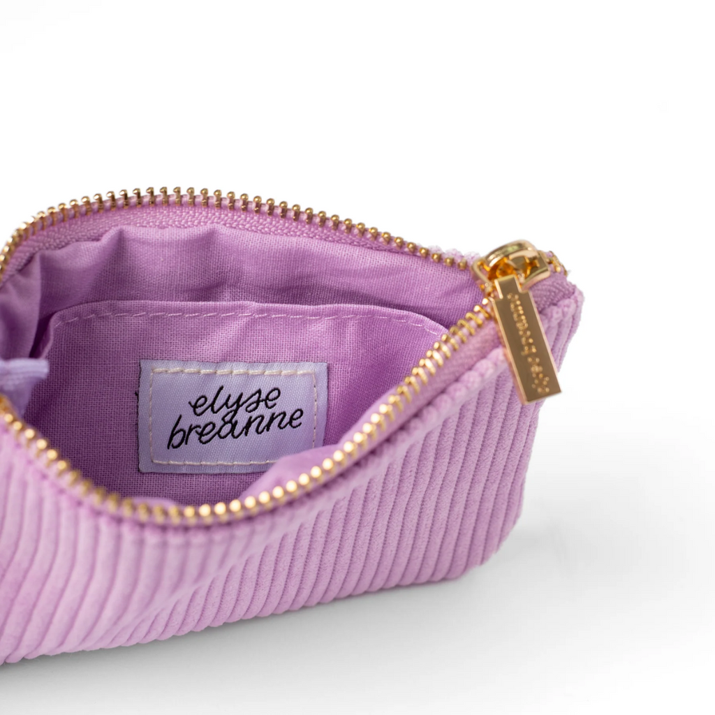 Corduroy Coin Pouch - Lilac - Freshie & Zero Studio Shop