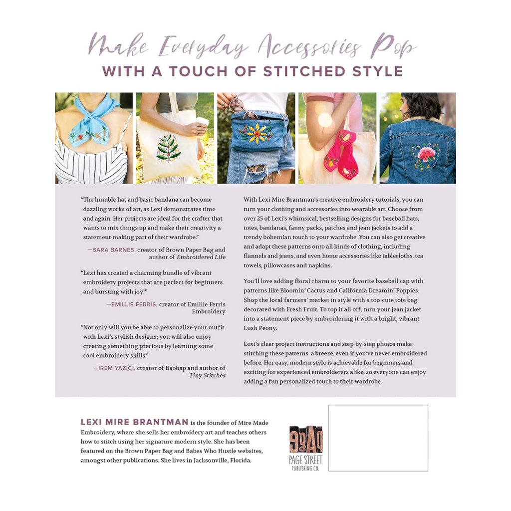Beautiful Embroidered Accessories Book - Freshie & Zero Studio Shop