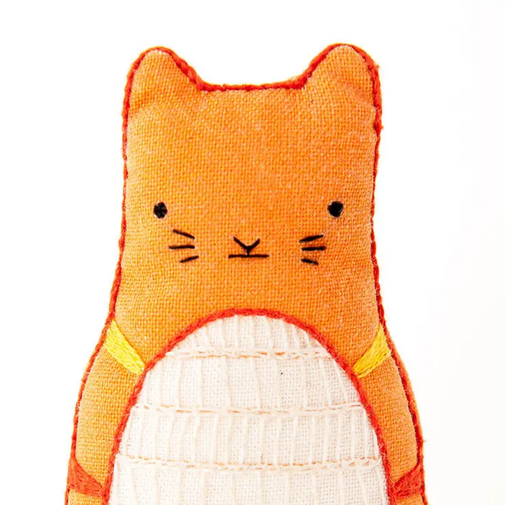 Embroidery Mini Plush Kit, Tabby Cat | Level 1 - Freshie & Zero Studio Shop