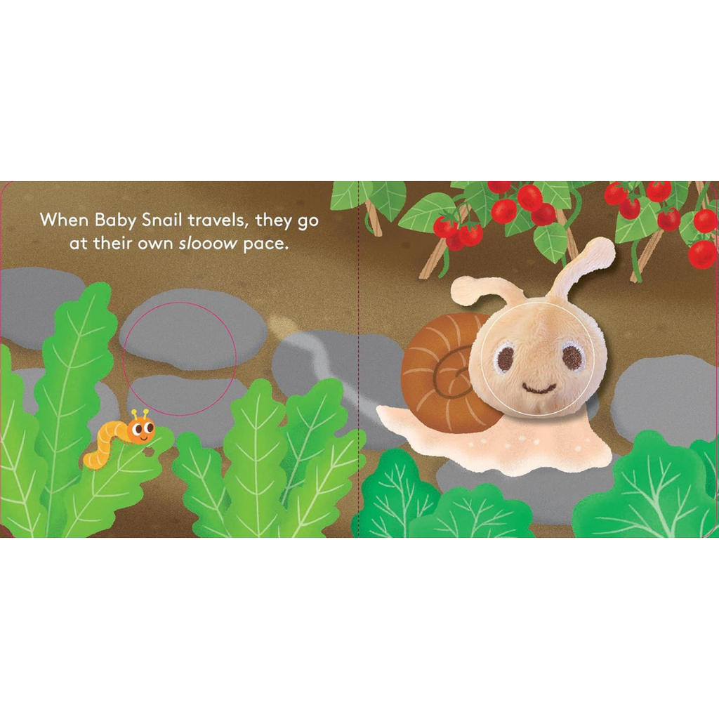 Baby Snail Finger Puppet Board Book - Freshie & Zero Studio Shop