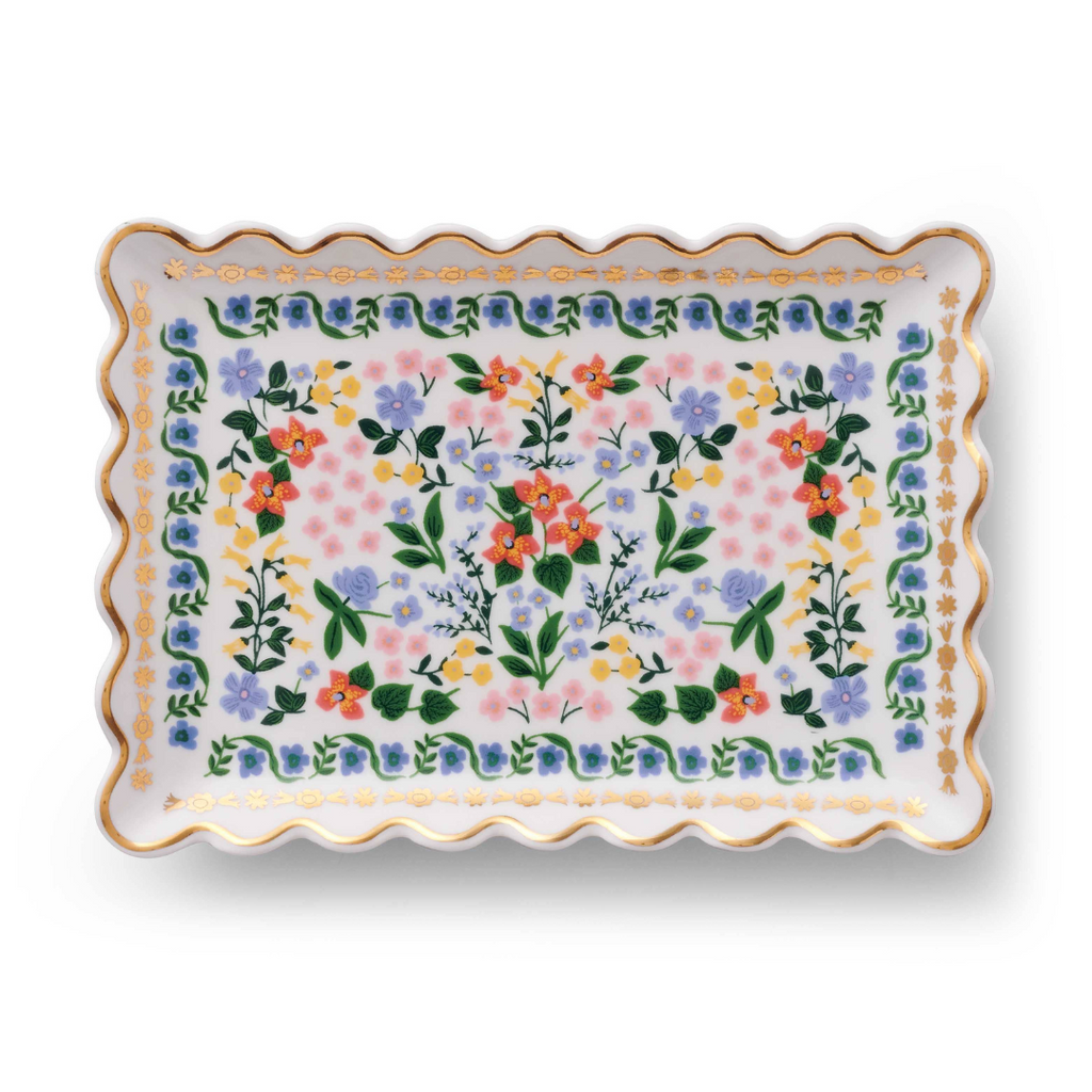 Wildwood Porcelain Catchall Tray by Rifle Paper - Freshie & Zero Studio Shop