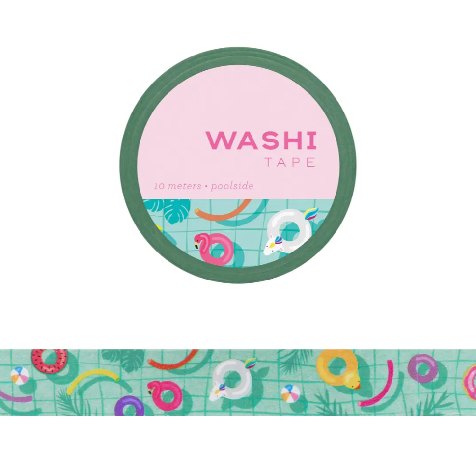 Washi Tape: Poolside Floats - Freshie & Zero Studio Shop