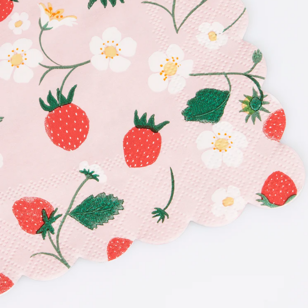 Strawberry Fields Cocktail Napkins | Meri Meri - Freshie & Zero Studio Shop