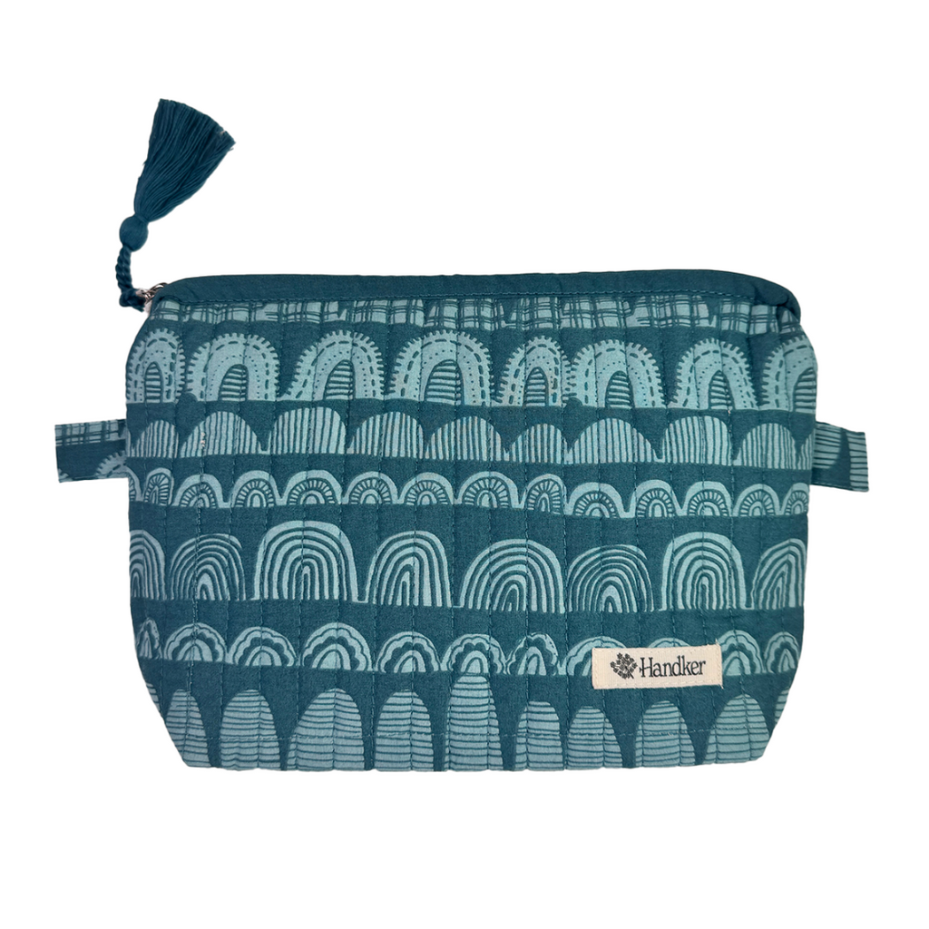 Forest Quilted Zipper Pouch - Freshie & Zero Studio Shop