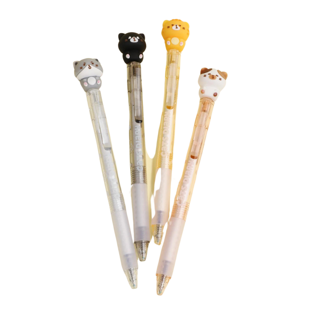 Cats Diary Gel Pens - Freshie & Zero Studio Shop