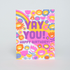 Yay You! Birthday Greeting Card - Freshie & Zero Studio Shop