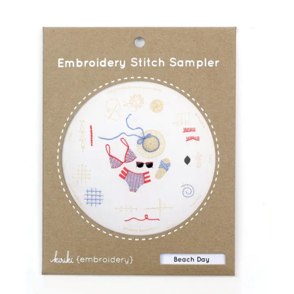 Embroidery Sampler Kit: Beach Day - Freshie & Zero Studio Shop